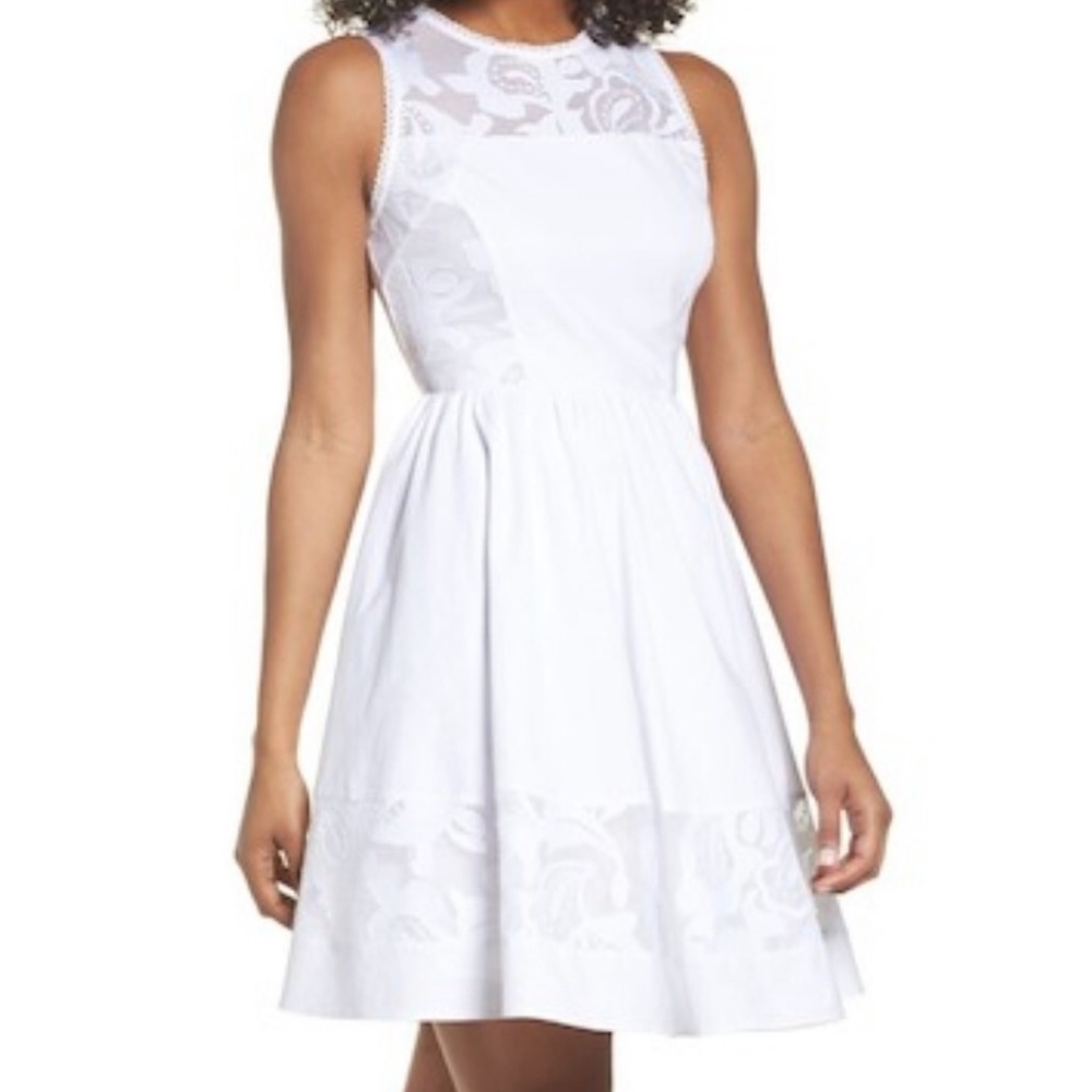 Chelsea28 Lace Fit & Flare Dress